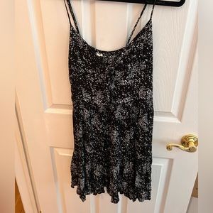 Black and white spotted dress